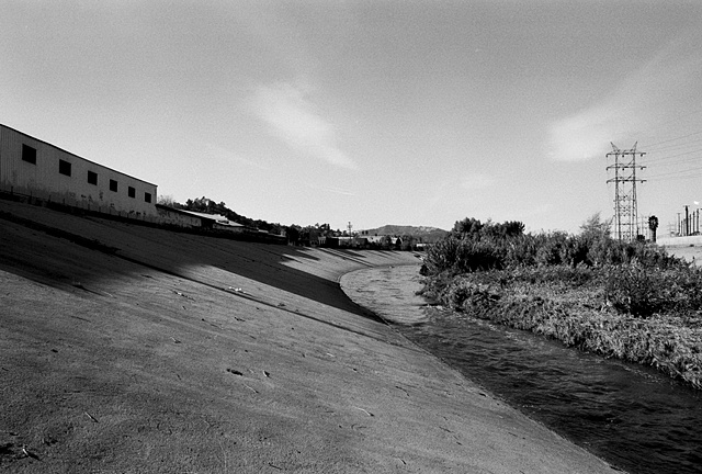 LA River, Hybrid Channel, Near Griffith Park, 1997