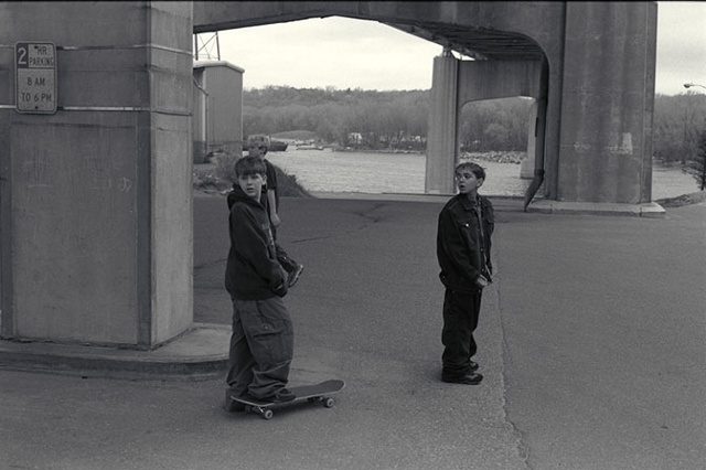 Skateboarders, Under Highway 61 Bridge, Hastings, Minnesota