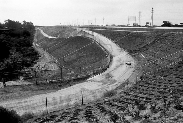 LA River, Terracing & Planting, Near the 710 Freeway