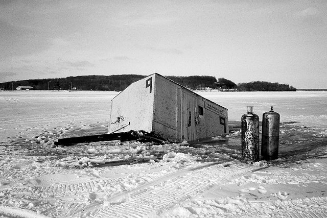 Ice Fishing House, Lake Mille Lacs