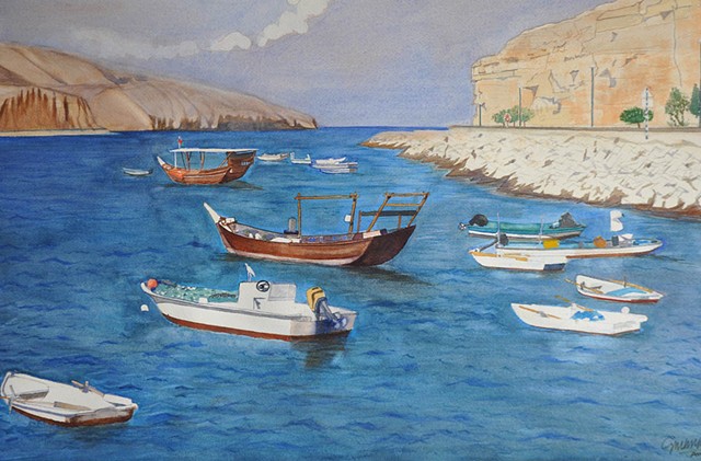 Fishing Village, Mussandam, Oman
