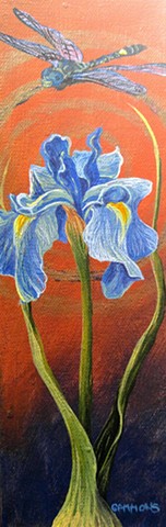 flora dragonfly iris bulb #lauragammonsstudios laura gammons @lauragammons #camplaura #lauragammons