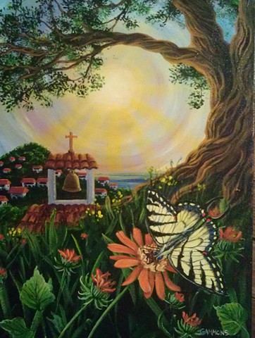 mexican fire vine butterfly mission bell ocean island