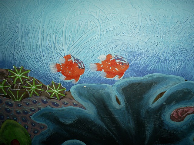 hand painted nursery mural by ashley seaman