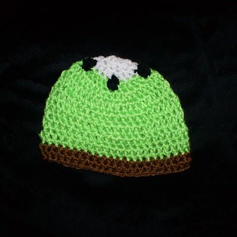 hand crocheted kiwi baby hat by ashley seaman