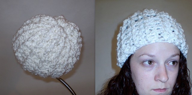 hand-crocheted hat by ashley seaman