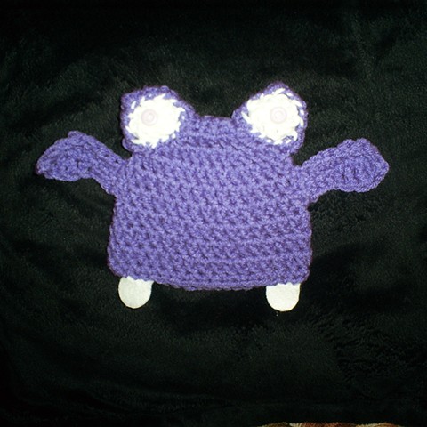 hand crocheted hippo baby hat by ashley seaman