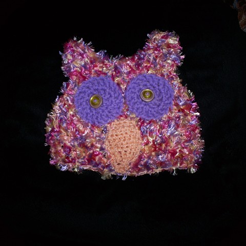 hand crocheted hooty owl baby hat by ashley seaman