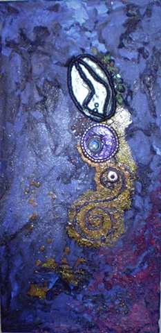 fine art created from recycled beauty products by ashley seaman