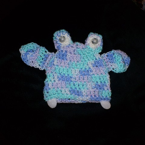 hand crocheted hippo baby hat by ashley seaman