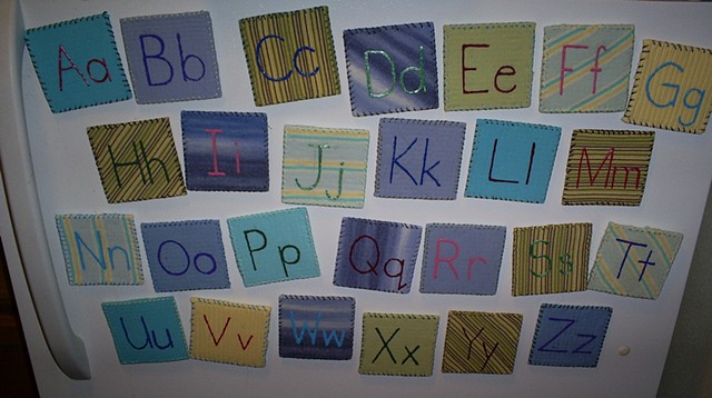 handmade alphabet magnets