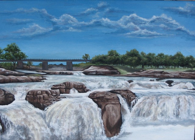 sioux falls oil painting by ashley seaman