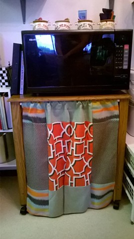 Microwave Stand Curtain 