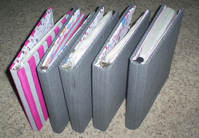 fabric covered binders by ashley seaman