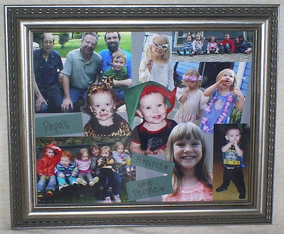 scrapbook collage frame for grandpa by ashley seaman