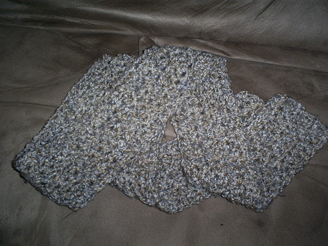 hand crocheted chunky scarf by ashley seaman