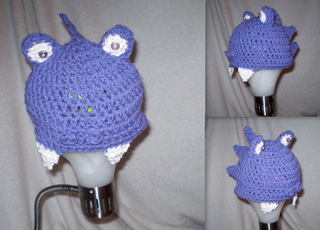 hand crocheted monster baby hat by ashley seaman