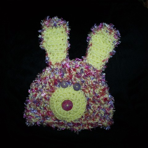 hand crocheted bunny baby hat by ashley seaman