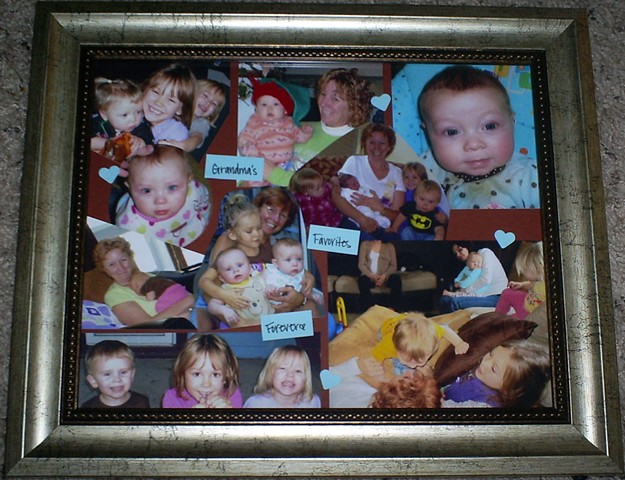 scrapbook collage frame for grandma by ashley seaman
