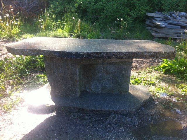 granite bench. commission for skyline farm.