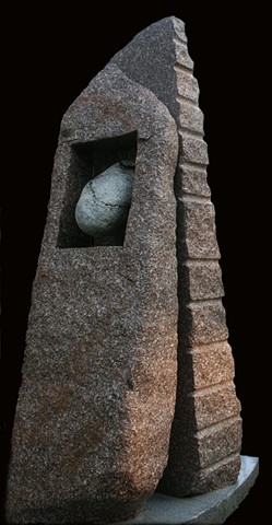 Stone sculpture in Maine