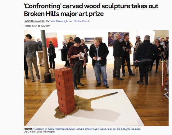 ABC - 'Confronting' carved wood sculpture takes out Broken Hill's major art prize
