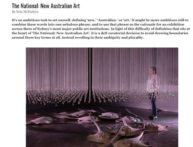 Artist Profile - The National: New Australian Art