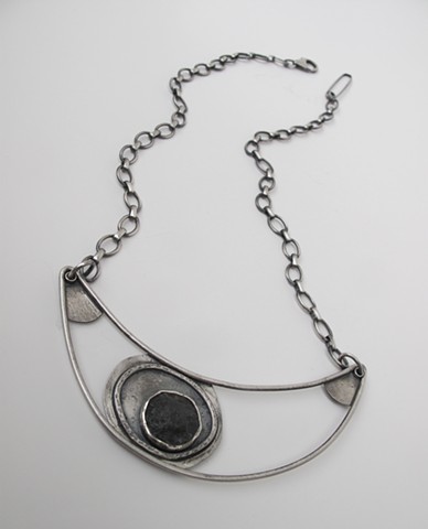 Necklace with found steel 