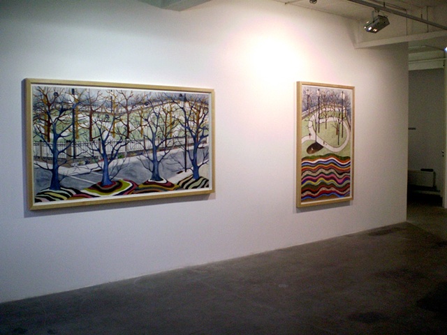 Install  Shot at Gallery Fred, London- Park Series