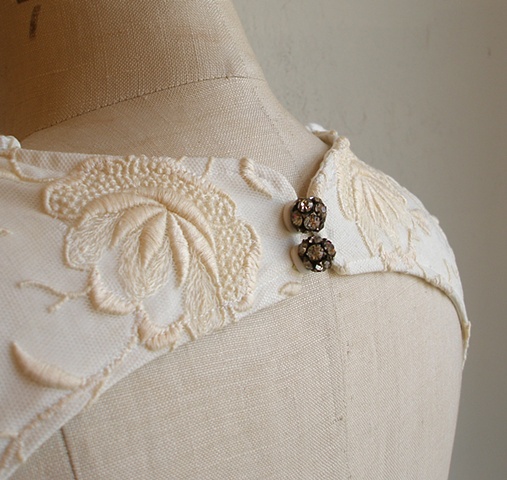 charlyse's heirloom lace and vintage diamond buttons