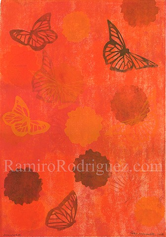 monarch butterflies, marigolds, immigration