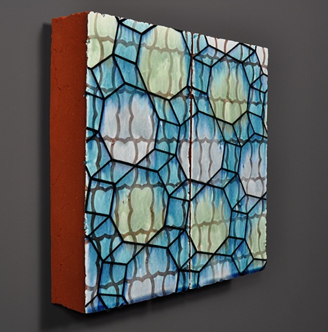 architectural ceramic tile sculpture wall painting clay art installation ceramics tiles glazed pattern modern contemporary interior exterior design mathematical