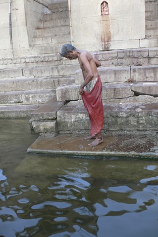 Ritual Bathing in the Sacred Ganges, Varanasi, India