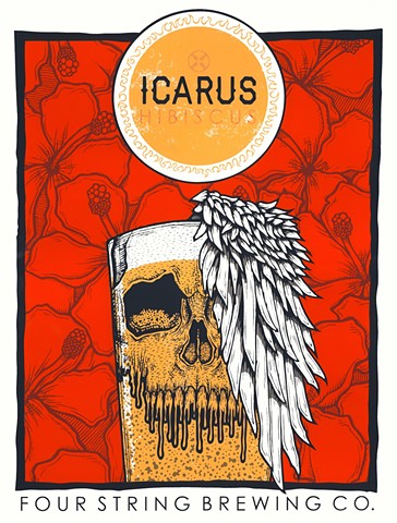 Icarus Hibiscus Poster