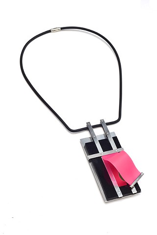 Behind Pink Curtain Necklace