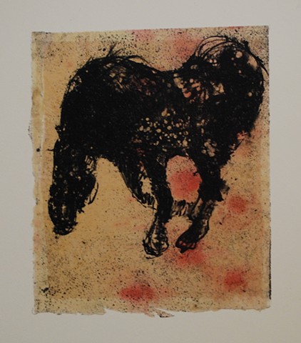 Dominant Mare:  Spotted Horse (litho)