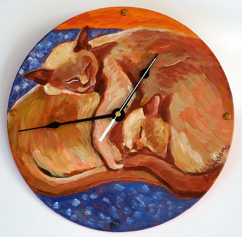 Bloomsbury Cat Clock