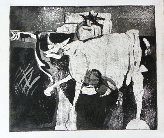 Bulls and Sacred Cows- Drawings and Etchings