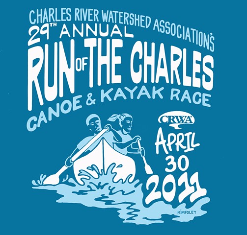 Run of the Charles 2011 Event T-shirt Design