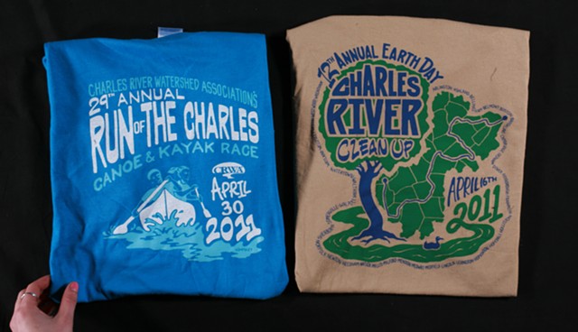 Charles River Watershed Association T Shirt Designs 2011