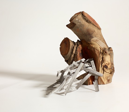 Books as Objects, wood sculpture by Lin Lisberger