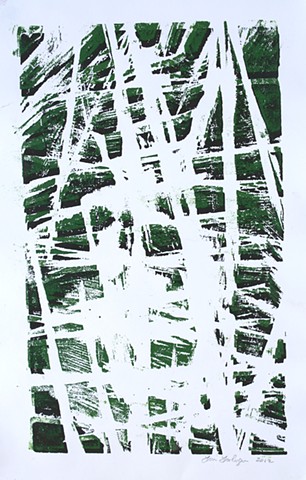 Woodblock print by Lin Lisberger