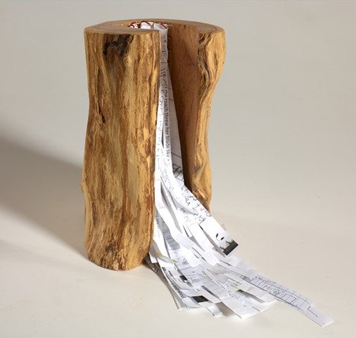 Books as Objects, collaborative wood sculpture by Lin Lisberger