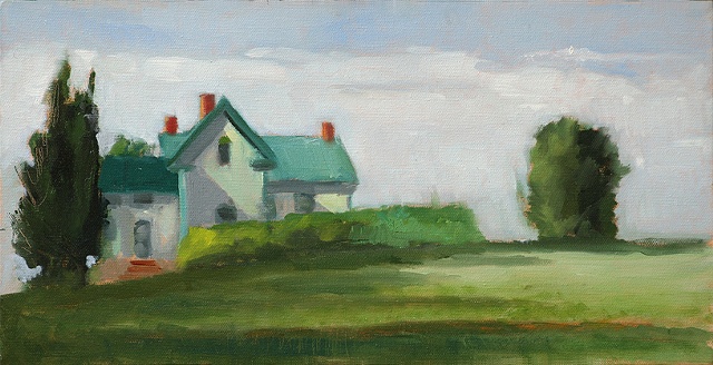 shelley lowenstein plein air oil painting landscape agricultural history farm Maryland house