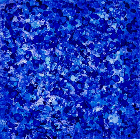 shelley lowenstein beta cells blues art science abstractions ink diabetes type one
