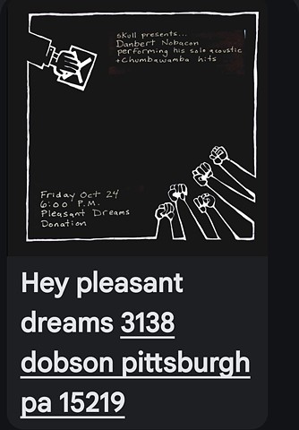 Friday October 24th EARLY SHOW 6:00pm PITTSBURGH PA