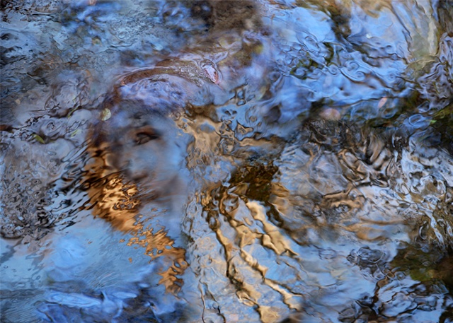 Digital photographs of water surface, composed in photoshop