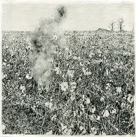 Untitled (Tseng Kwong Chi, Cotton Field, Tennessee, 1979)