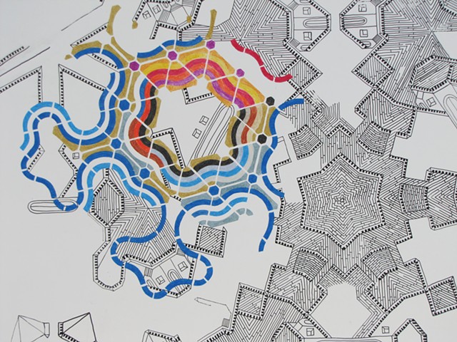 Kaleidoscopic City/ Food Forest Interface Detail