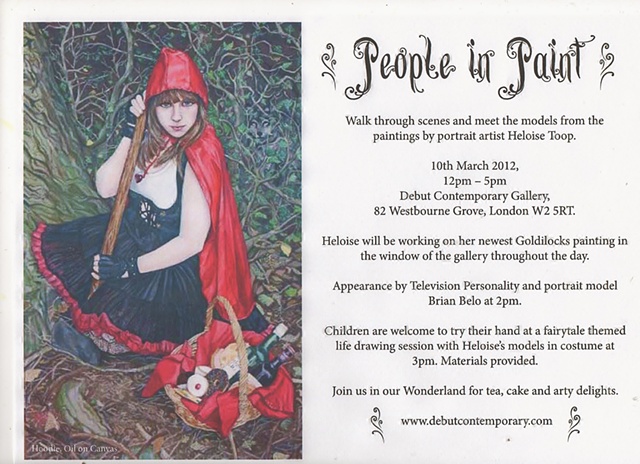 The exhibition invitation for my solo show in Notting Hill.

